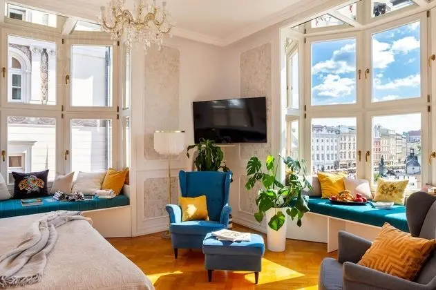 Royal Apart Daire, 1 Yatak Odası, Küçük Mutfak, Şehir Manzaralı