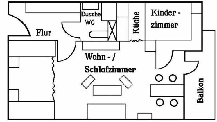Basic Apart Daire, 2 Yatak Odası