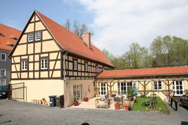 Classic Apart Daire, Özel Banyo (Fewo Fachwerkhaus Maxen)