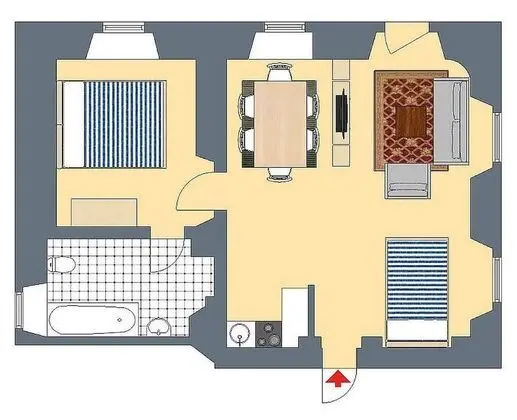 Apart Daire, Özel Banyo, Bahçe Manzaralı (Fewo Pfarrhaus Maxen)