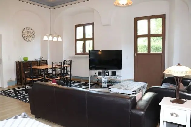 Apart Daire, Özel Banyo, Bahçe Manzaralı (Fewo Pfarrhaus Maxen)