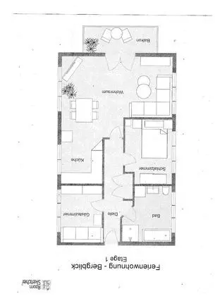 Romantic Apart Daire, Özel Banyo (Bergblick)