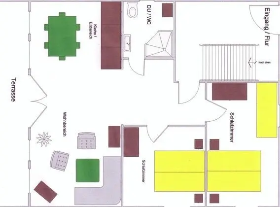 Superior Apart Daire, Özel Banyo, Bahçe Manzaralı (Typ D Balkon)
