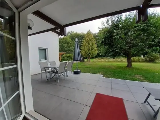 Superior Apart Daire, Özel Banyo, Bahçe Manzaralı (Typ D Terrasse)