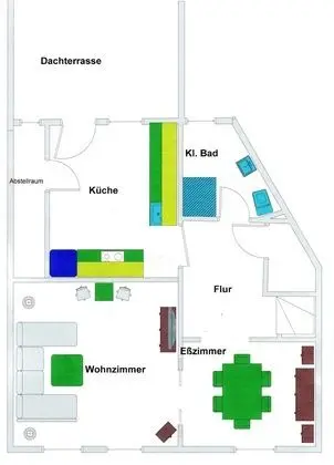 Superior Apart Daire, Özel Banyo, Şehir Manzaralı (Typ E - Dachterrasse)