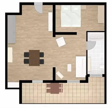 Apart Daire, Balkon (Sophia)