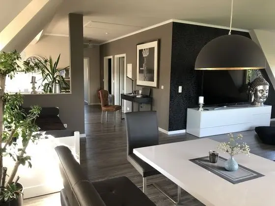Deluxe Apart Daire, Özel Banyo, Nehir Manzaralı (Elbtalblick)