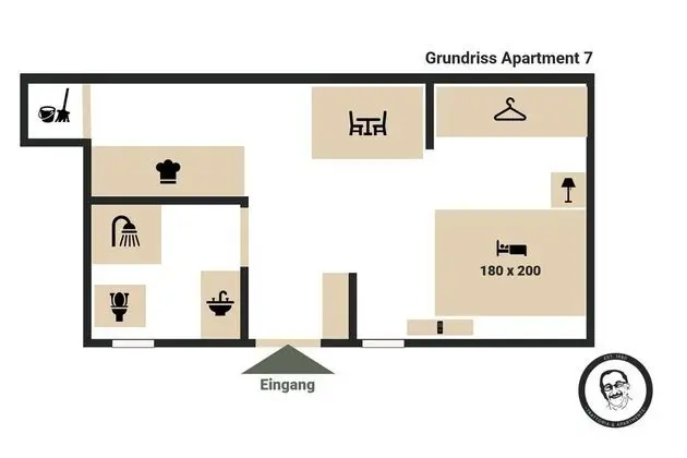 Apart Daire, Özel Banyo, Avlu Manzaralı (JuniorSuite (2P))