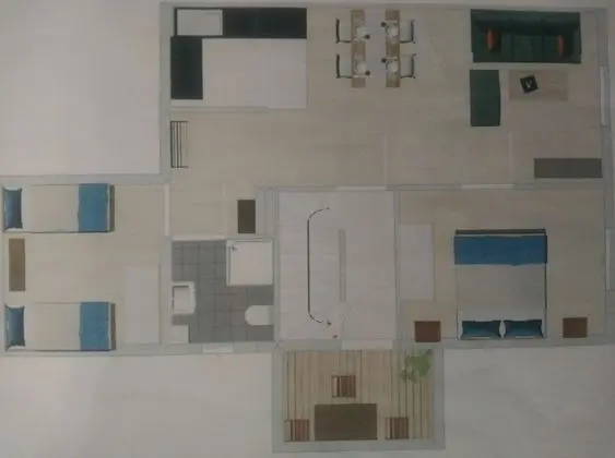 Apart Daire, 2 Yatak Odası, Balkon (Tulpe)