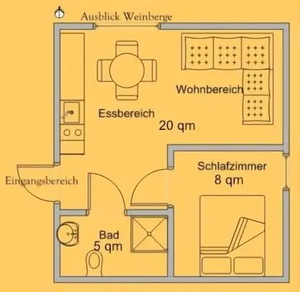 Standard Apart Daire, Özel Banyo, Üzüm Asması Manzaralı (Nr. 3)