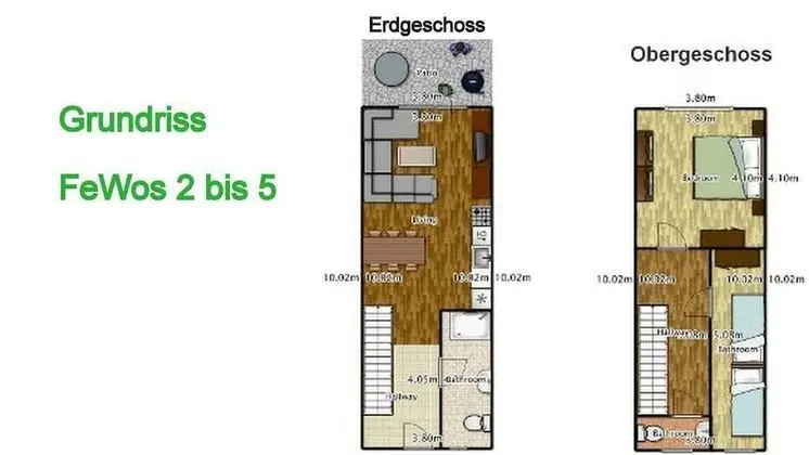 Apart Daire, 2 Yatak Odası (Fewo 2 Incl. 40 Euro Cleaninfee)