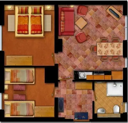 Apart Daire, 2 Yatak Odası (3)