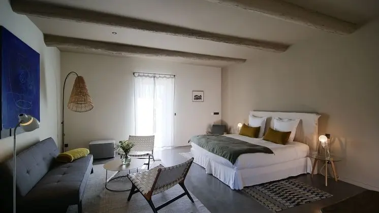 Tek Büyük Yataklı Oda, Banyolu/Duşlu, Bahçe Manzaralı (Oliviers)