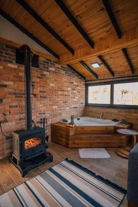 1+1 Bungalov, Havuz ve Bahçe Manzaralı, Isıtmalı Özel Havuzlu
