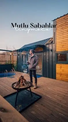 Tiny House, Havuz ve Bahçe Manzaralı, Isıtmalı Özel Havuzlu