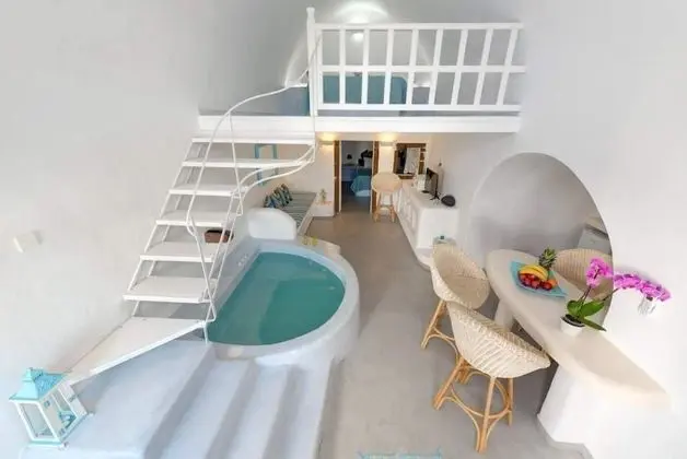 Deluxe Villa, 2 Yatak Odası, Jakuzi (Caldera View)