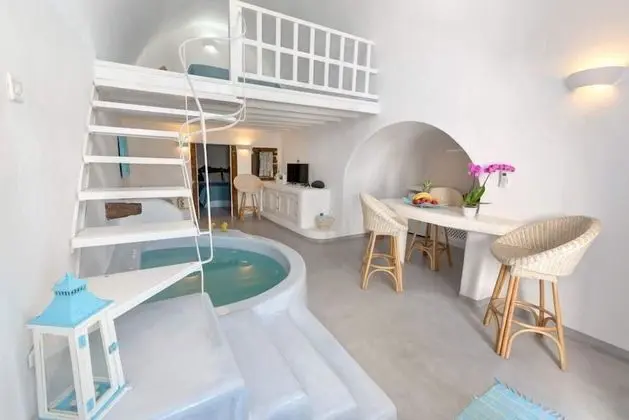 Deluxe Villa, 2 Yatak Odası, Jakuzi (Caldera View)