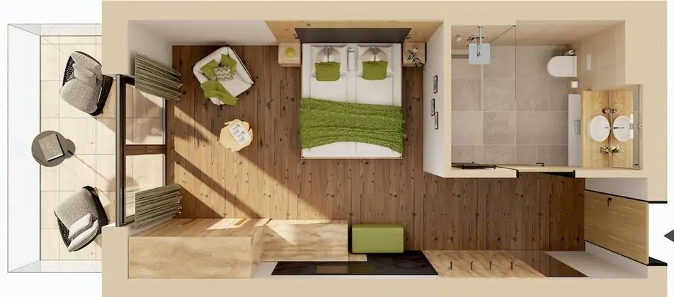 Standard Tek Büyük Yataklı Oda