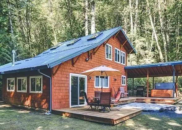 Kulübe, 2 Büyük (Queen) Boy Yatak (Firwood Cabin)