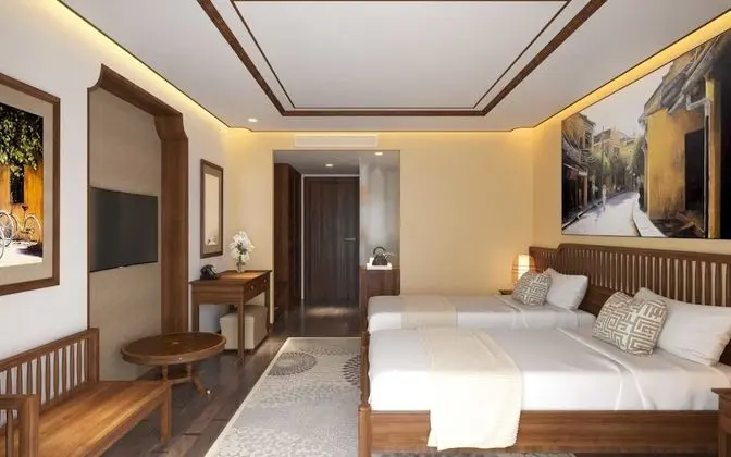 Deluxe Tek Büyük veya İki Ayrı Yataklı Oda, Balkon (Village View)