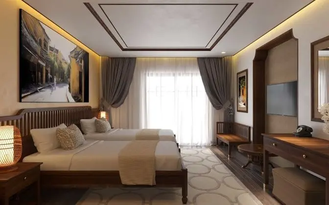 Deluxe Tek Büyük veya İki Ayrı Yataklı Oda, Balkon (Village View)