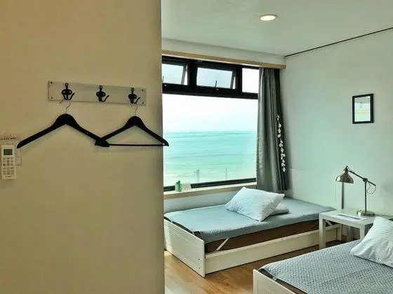 Premium İki Ayrı Yataklı Oda, 1 Yatak Odası, Özel Banyo, Plaj Manzaralı