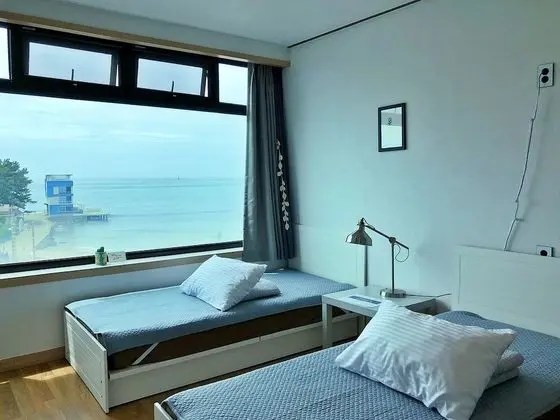 Premium İki Ayrı Yataklı Oda, 1 Yatak Odası, Özel Banyo, Plaj Manzaralı