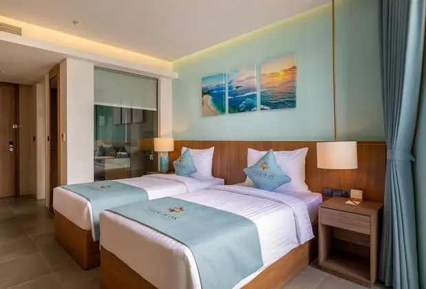 Deluxe İki Ayrı Yataklı Oda, Balkon, Plaj Manzaralı