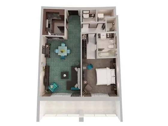 Apart Daire, 1 Yatak Odası (Creek Side)