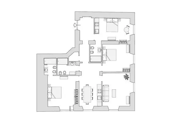 Luxury Apart Daire, 3 Yatak Odası