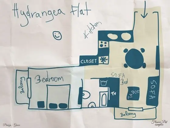 Deluxe Apart Daire, Banyolu/Duşlu (Hydrangea Flat)