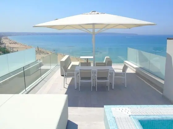 Deluxe Çatı Katı Süiti (Penthouse), 2 Yatak Odası, Kişiye Özel Havuzlu, Deniz Manzaralı