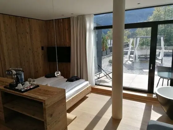 Panoramic Tek Büyük veya İki Ayrı Yataklı Oda, Balkon, Dağ Yamacı