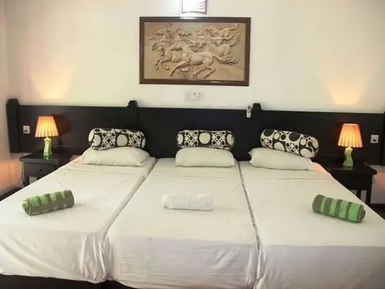 Deluxe Üç Kişilik Oda, Birden Çok Yatak, Bahçe Manzaralı