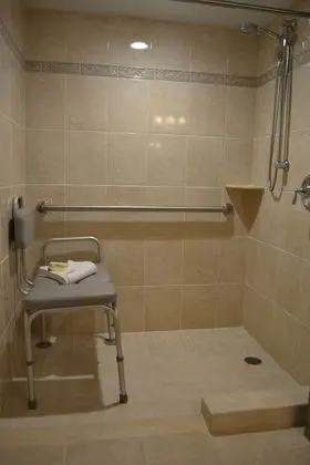 Oda, 2 Büyük (Queen) Boy Yatak, Engellilere Uygun (Roll-In Shower, Mobility & Hearing)