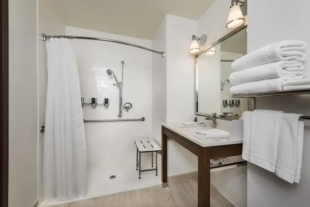 Oda, 2 Büyük (Queen) Boy Yatak (Mobility Accessible, Roll-In Shower)