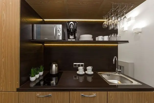 Superior Apart Daire, 1 Büyük (Queen) Boy Yatak ve Çekyat, Küçük Mutfak (Sw. Jana 2 Street)