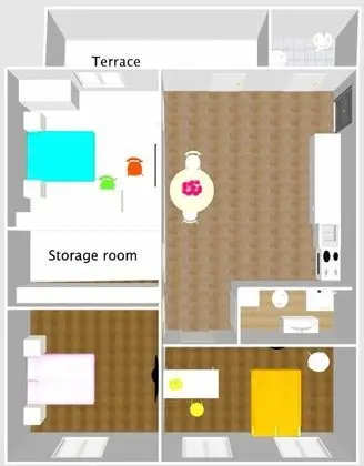 City Apart Daire, Teras