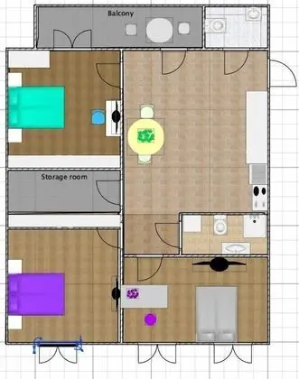 Classic Apart Daire, Balkon
