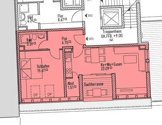 Deluxe Apart Daire, 1 En Büyük (King) Boy Yatak, Teras, Şehir Manzaralı