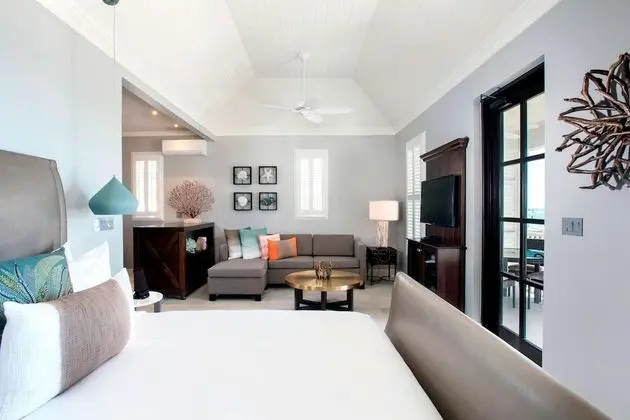 Villa, 1 En Büyük (King) Boy Yatak ve Çekyat, Balkon, Kısmi Deniz Manzarası