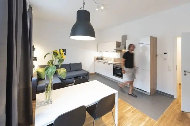 City Apart Daire, 1 Büyük (Queen) Boy Yatak ve Çekyat, Mutfak (Sophie)