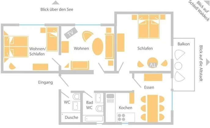 Apart Daire, 2 Yatak Odası