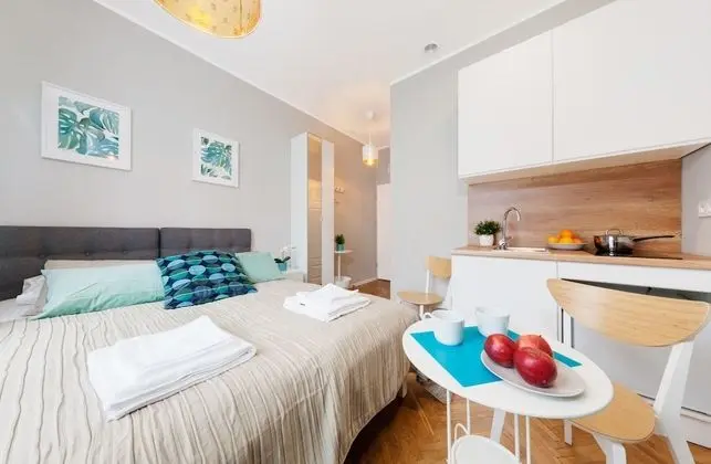 City Apart Daire, 2 Tek Kişilik Yatak, Küçük Mutfak, Şehir Manzaralı (Nr 8, Kramarska)