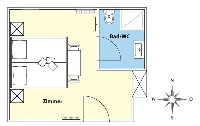 Basic Tek Büyük Yataklı Oda, Sigara İçilmez, Dağ Manzaralı