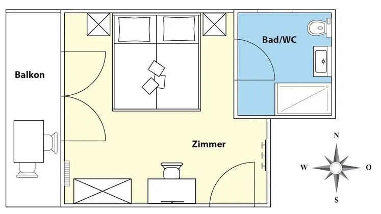 Comfort Tek Büyük Yataklı Oda, 1 En Büyük (King) Boy Yatak, Sigara İçilmez, Balkon