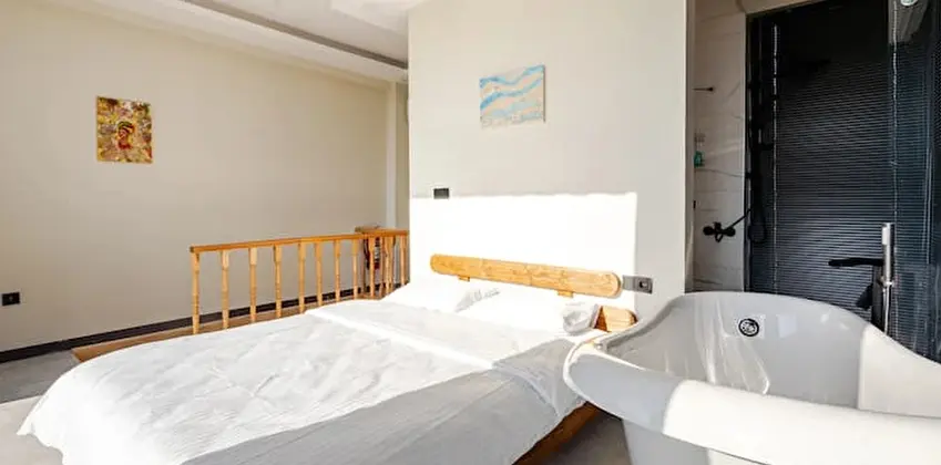 Deluxe Villa Isıtmalı Havuz, Ateş Çukuru ve Geniş Bahçe