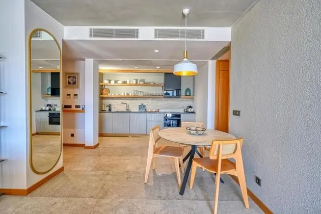 1+1 Residence Sea View With Terrace, Deniz ve Dağ Manzaralı, Teraslı