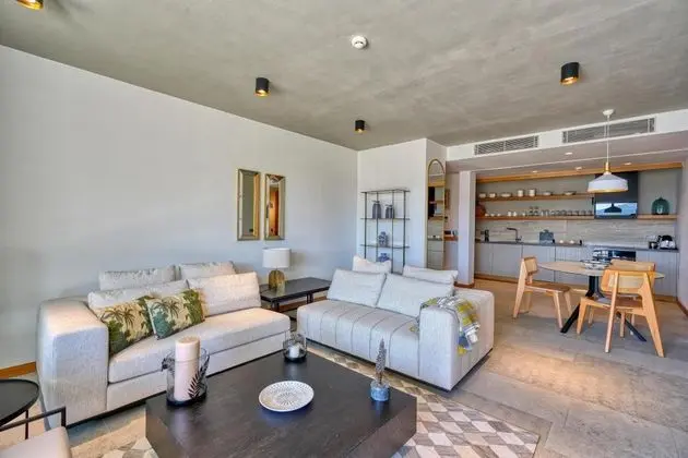 1+1 Residence Sea View With Terrace, Deniz ve Dağ Manzaralı, Teraslı