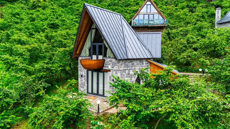 Jakuzili Taş Bungalow Oda